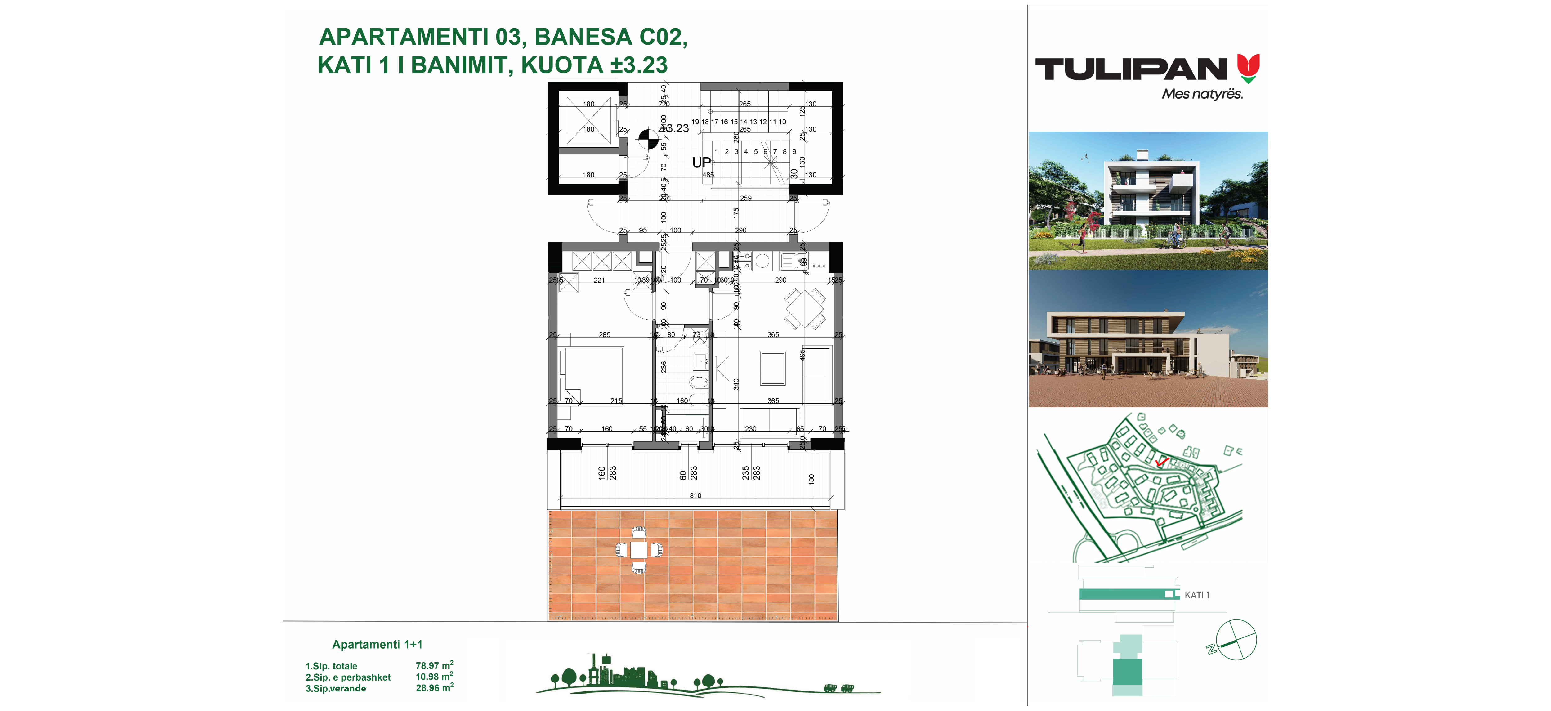 Rezidenca Tulipan Apartament 1 + 1