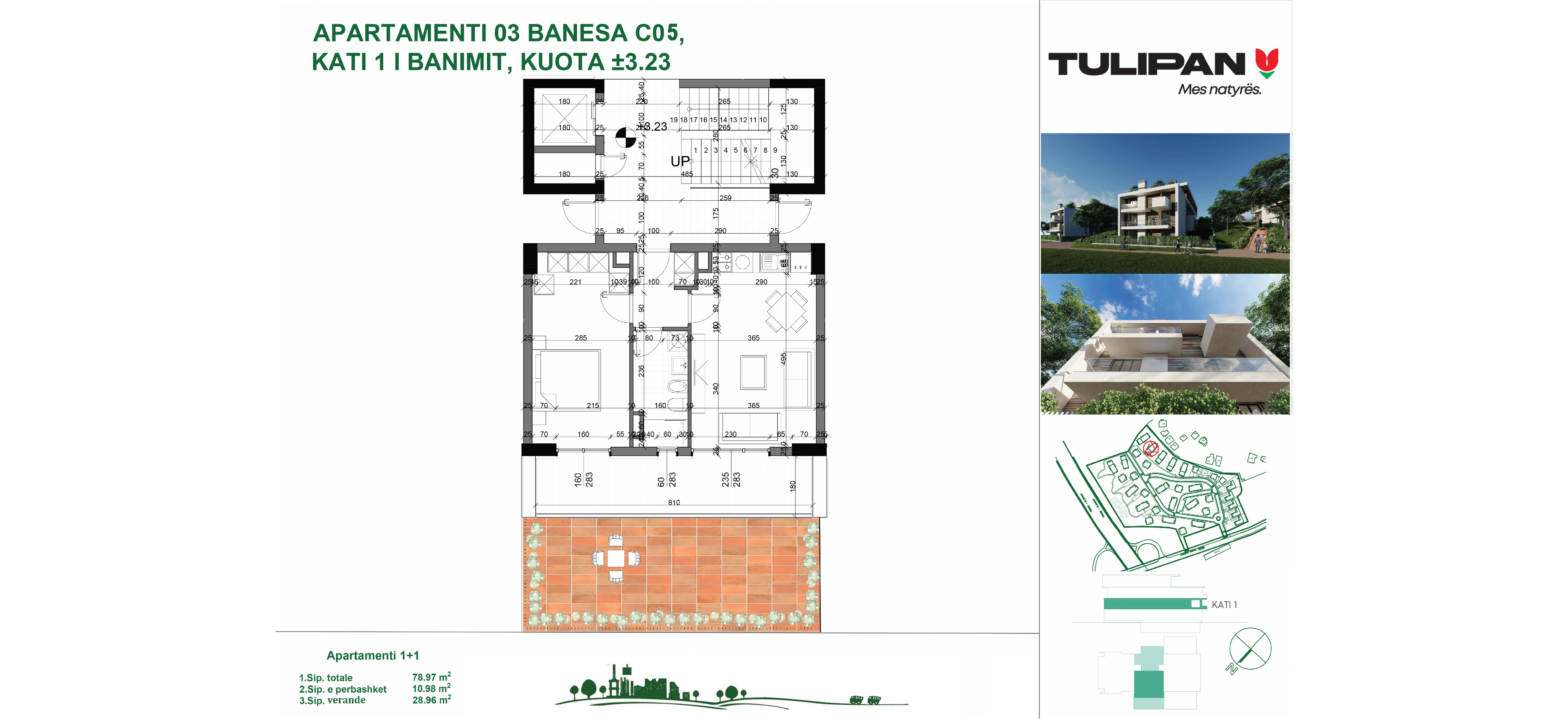 Rezidenca Tulipan Apartament 1 + 1
