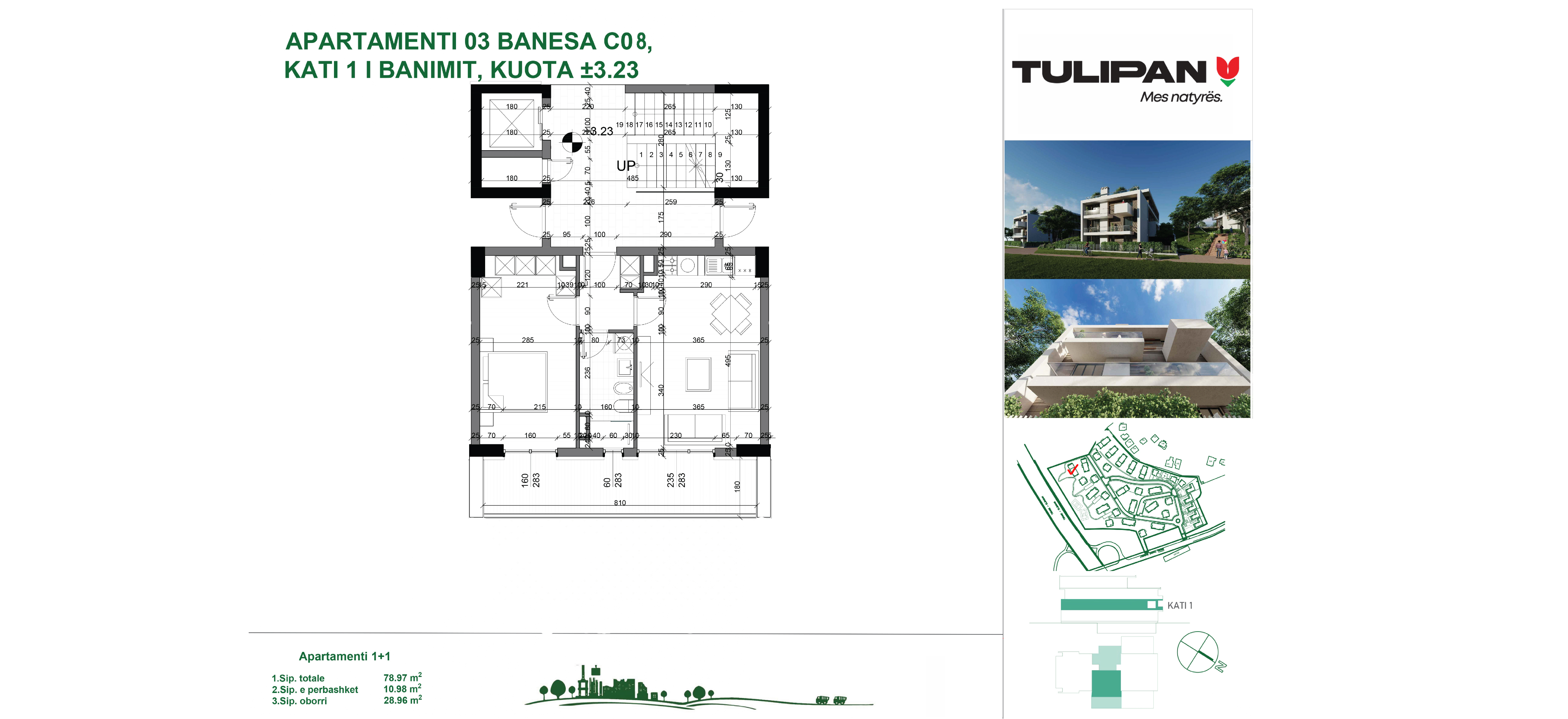 Rezidenca Tulipan Apartament 1 + 1