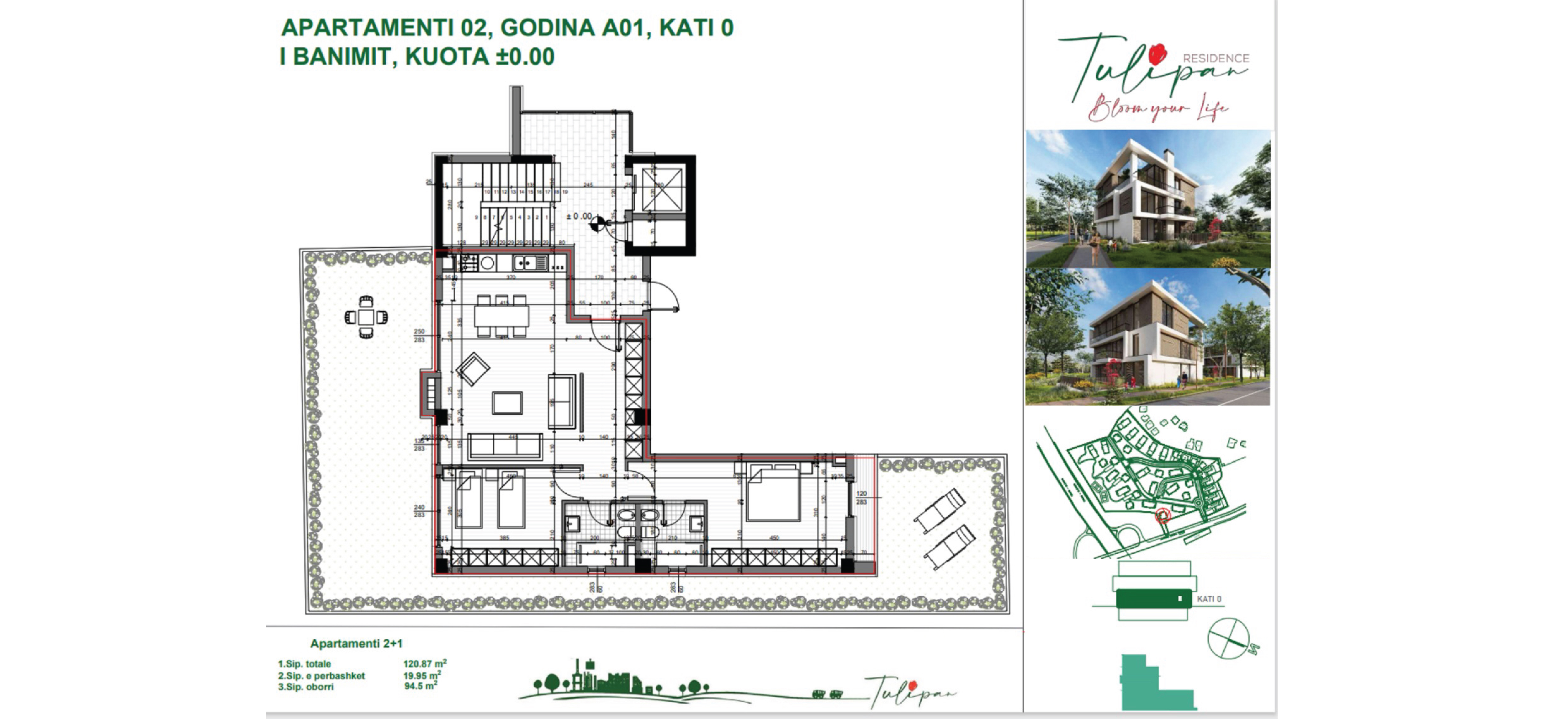 Rezidenca Tulipan Apartament 2 + 1